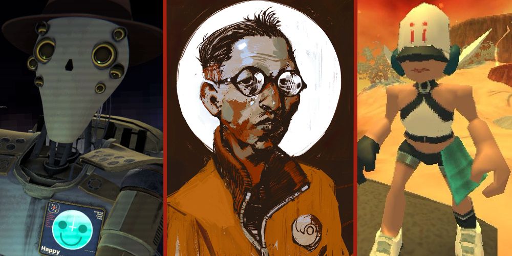 Split image of Orby, Kim Kitsuragi, and Nova
