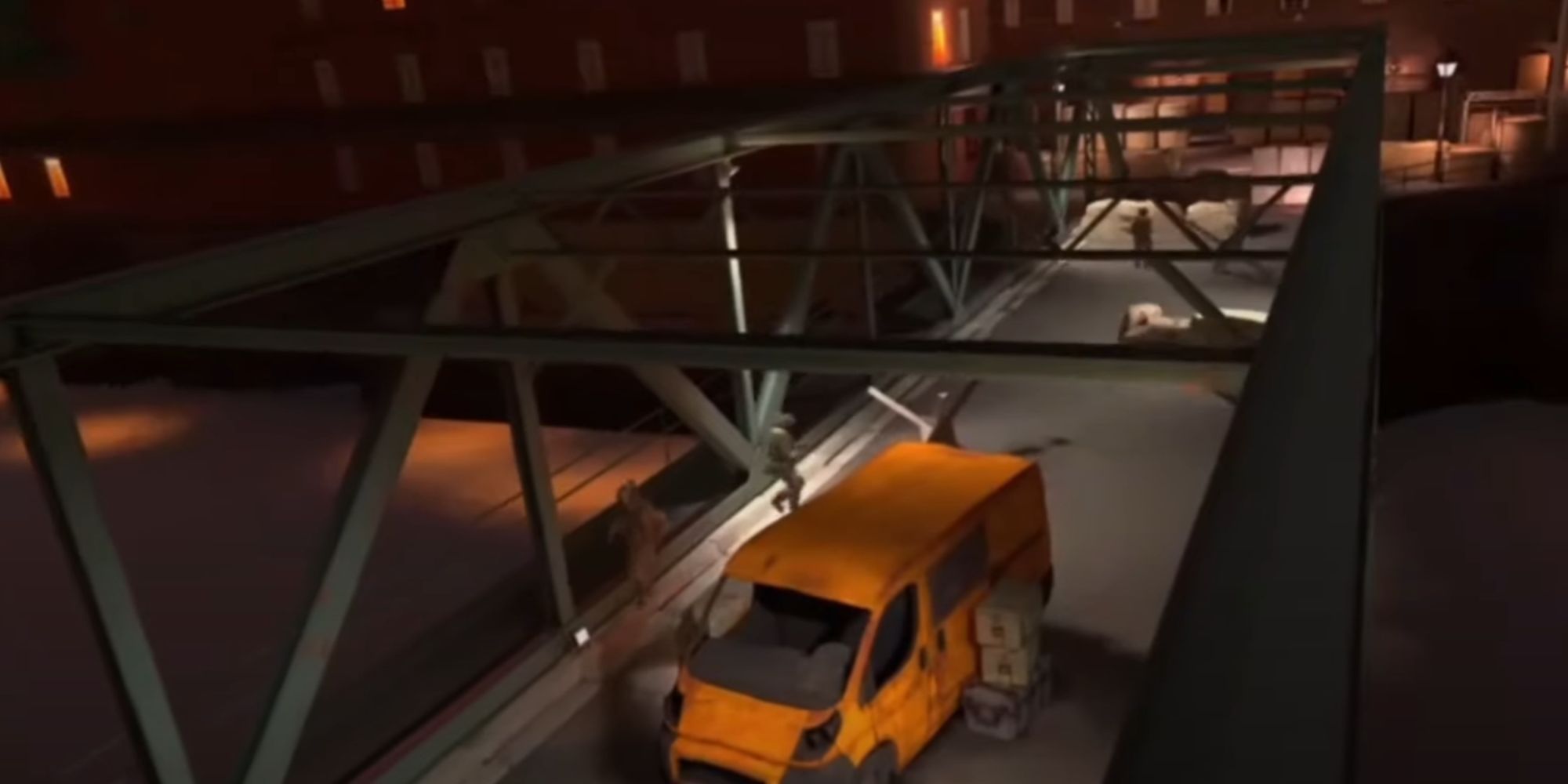 Pavlov Shack Characters Fighting On A Bridge