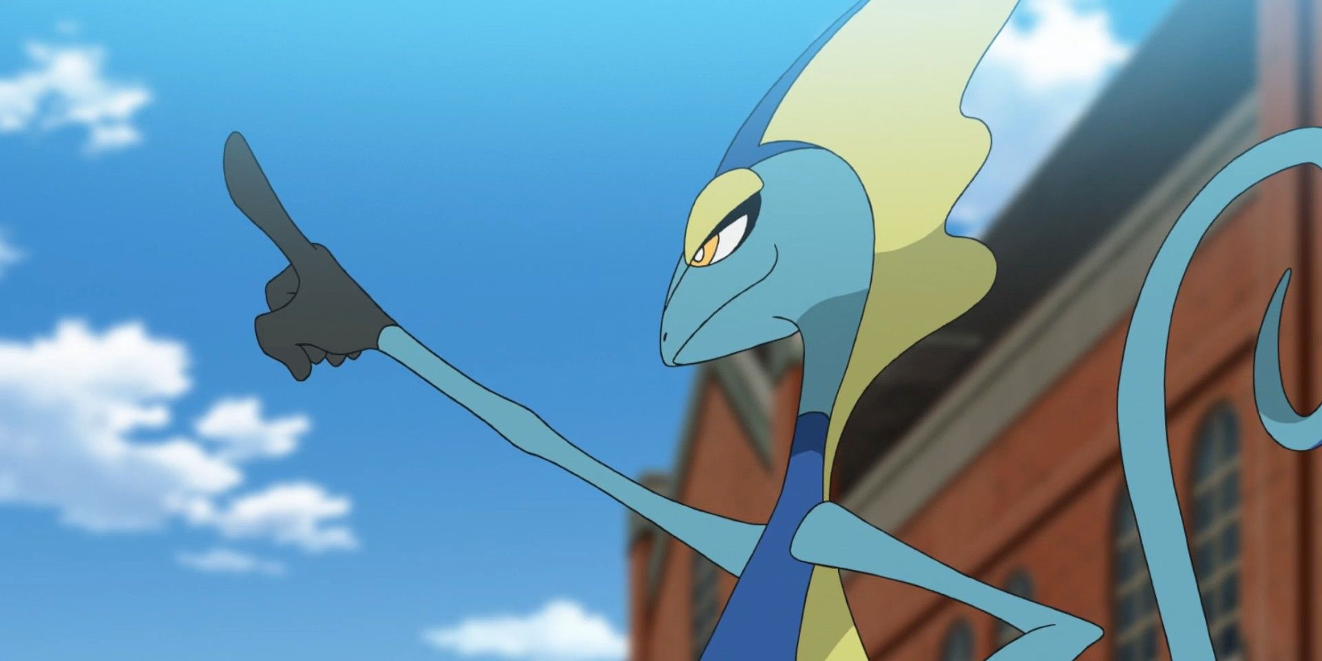 Pokemon anime screenshot of Goh's Inteleon