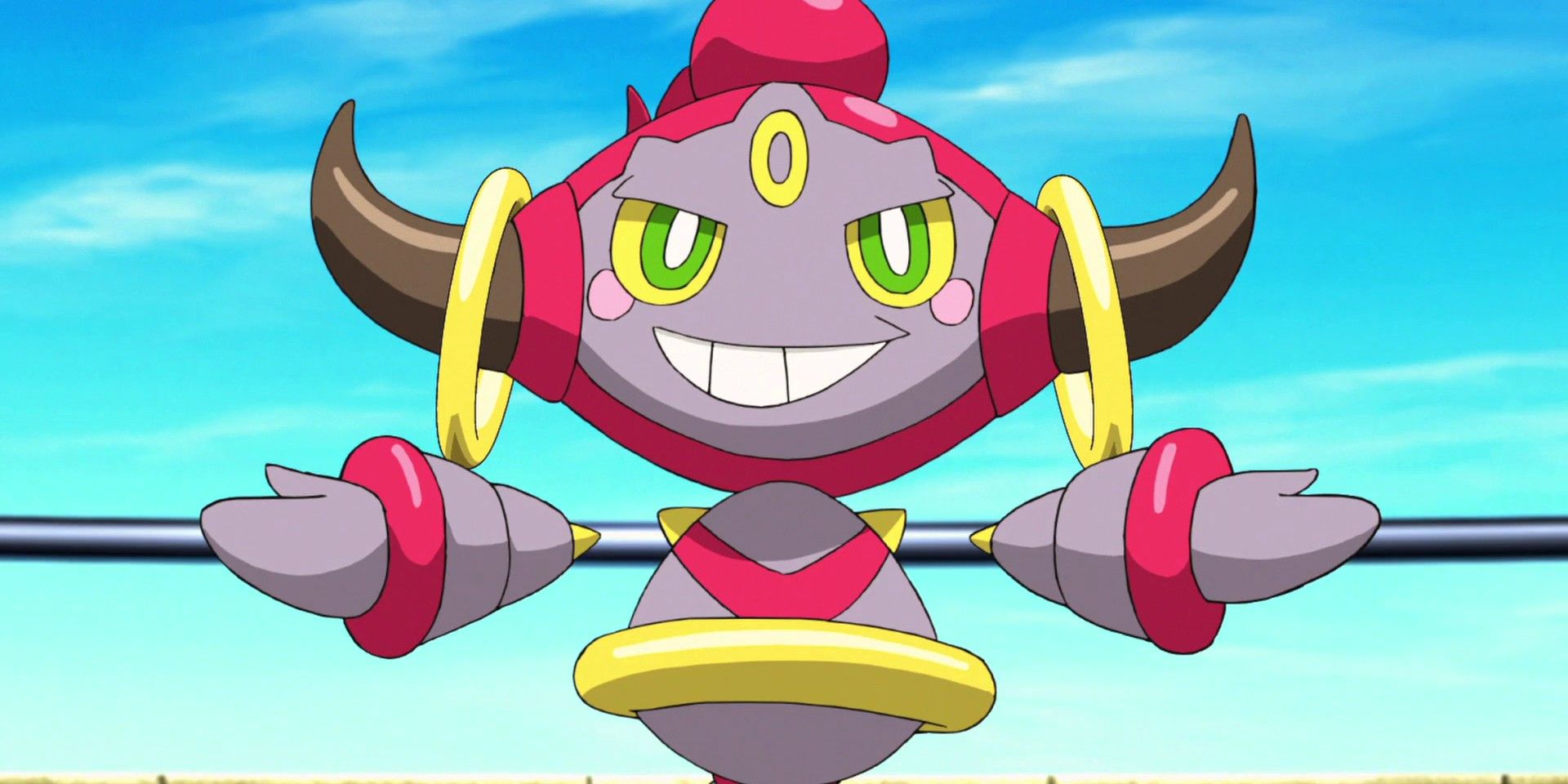 Pokemon anime screenshot of Hoopla