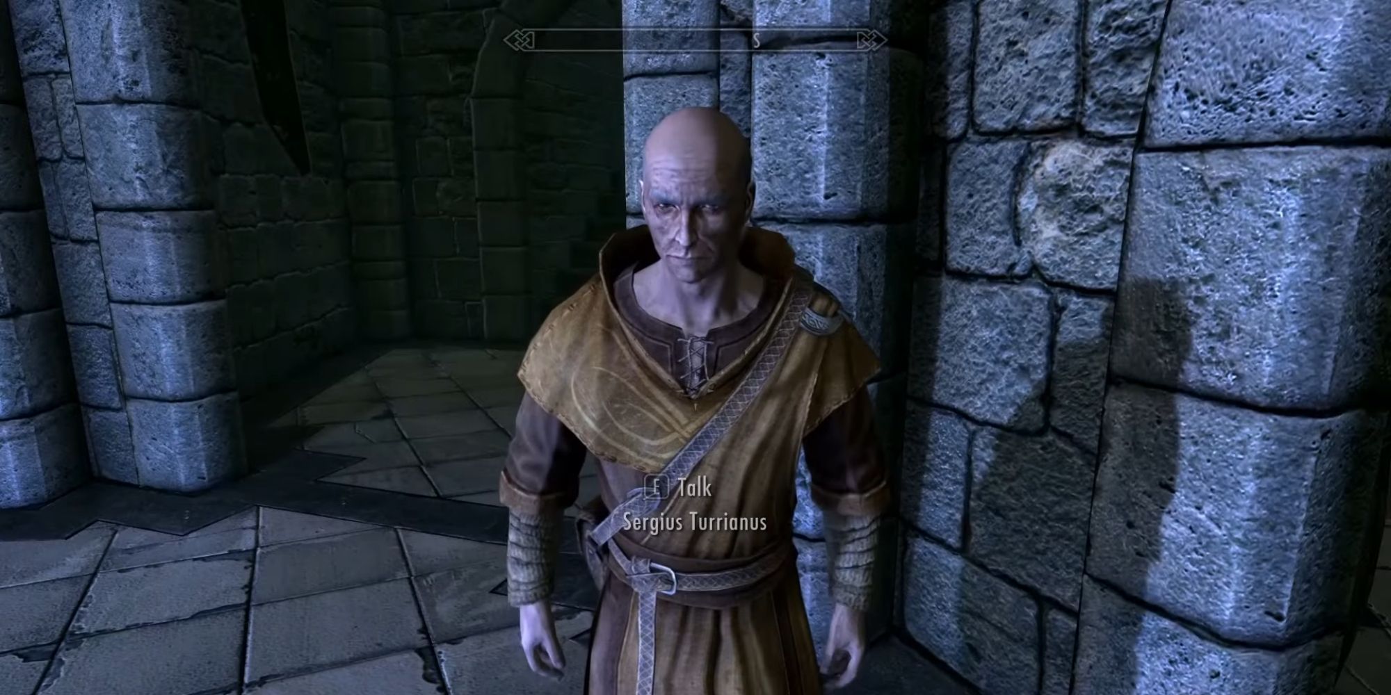 Sergius Turrianus requests the dragonborn to restock soul gems in the Hall of Countenance