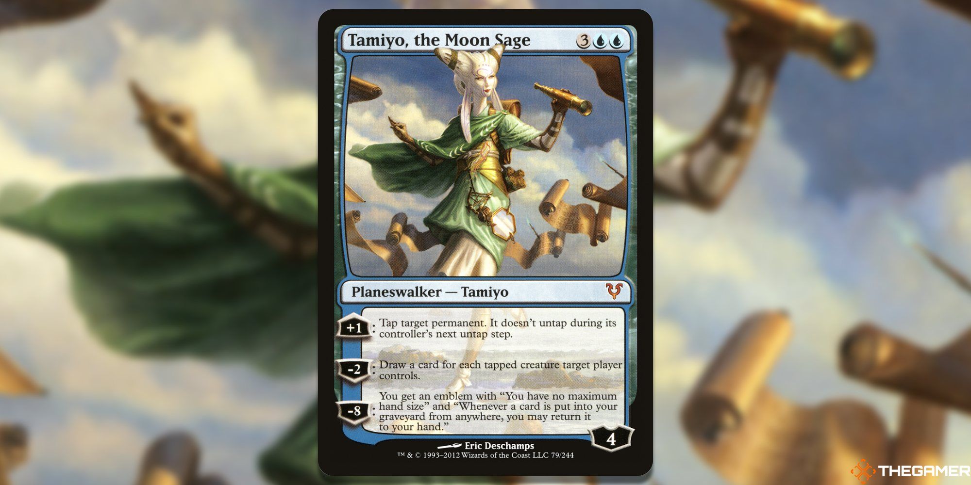 Tamiyo, the Moon Sage card and blur