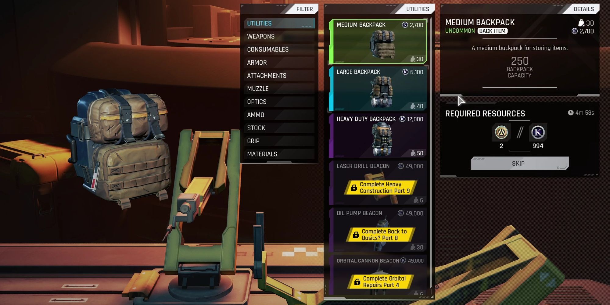 The Cycle: Frontier - The Crafting Options Within The Forge