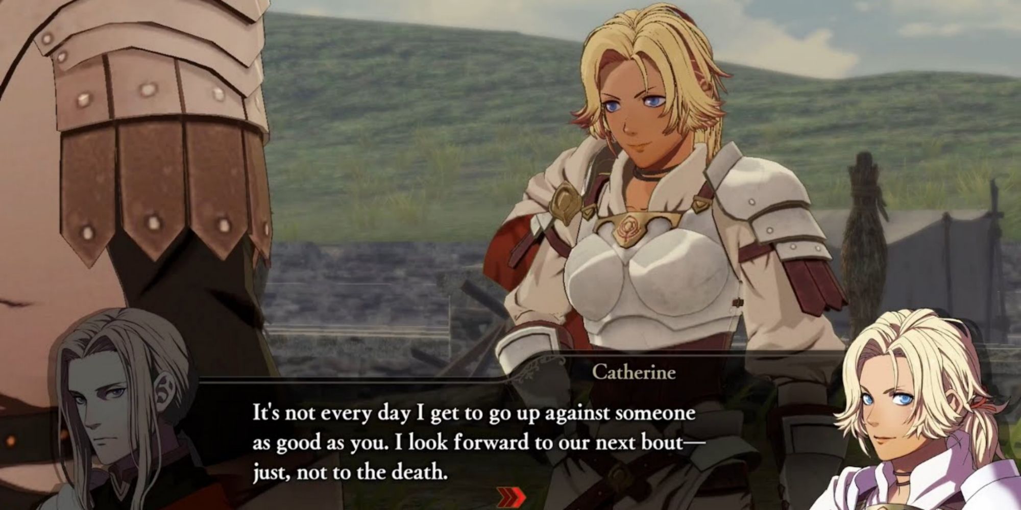 Catherine talks to Jeritza about sparring