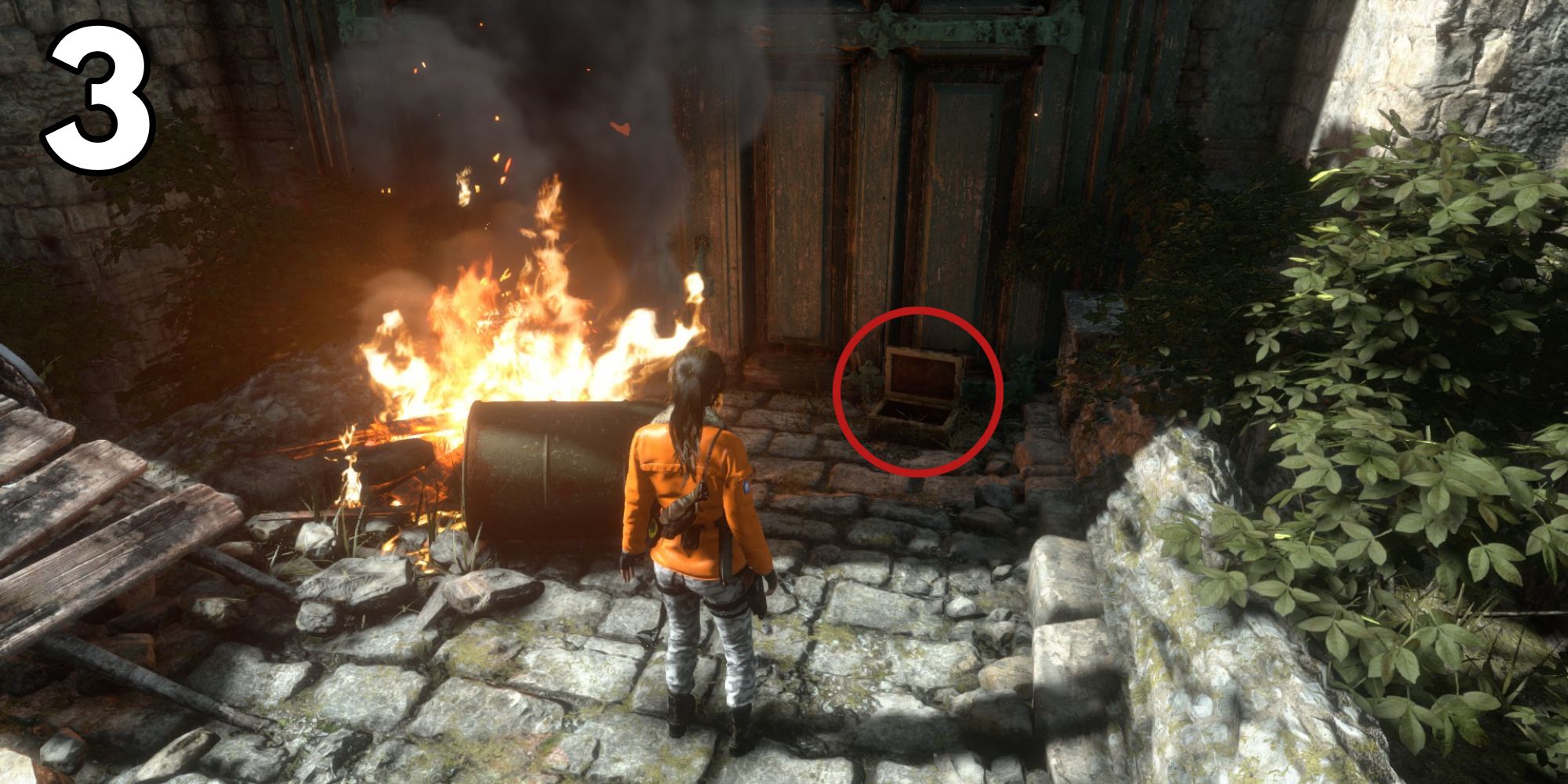 Tomb Raider acropolis relic box 3 behind door