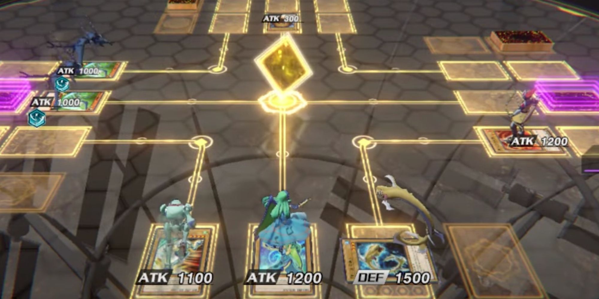 Start of a duel in Yu-Gi-Oh! Cross Duel