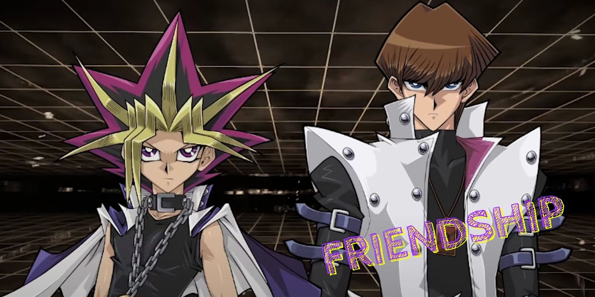 Yami and Kaiba in Yu-Gi-Oh! Cross Duel