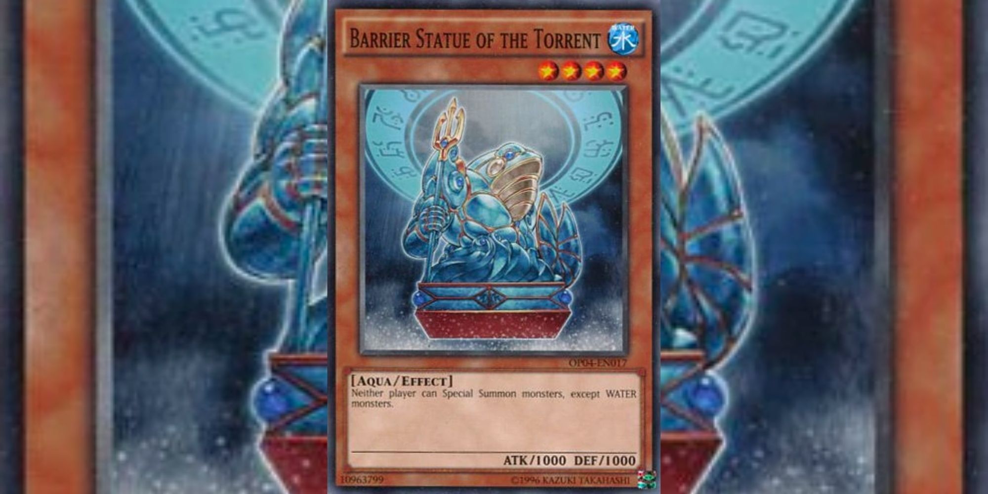 Barrier Statue of the Torrent card in Yu-Gi-Oh!