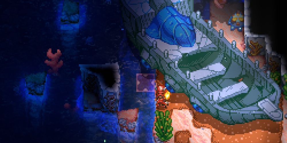 sunken sea shipwreck