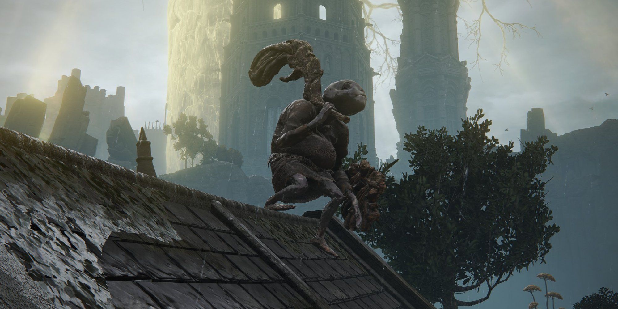 Screenshot of albinauric enemy in Elden Ring.