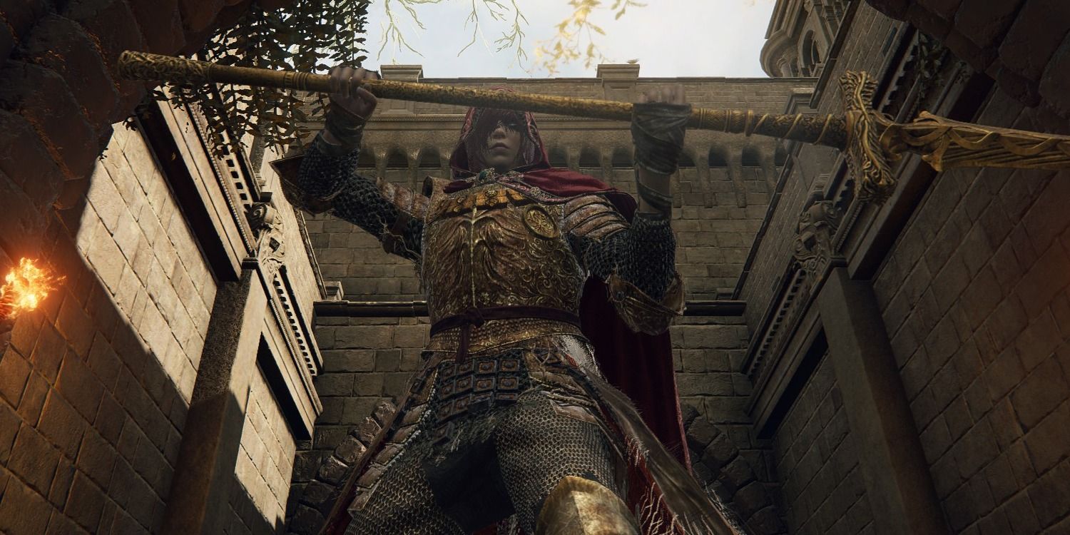 Elden Ring screenshot of character wearing Cleanrot chestpiece
