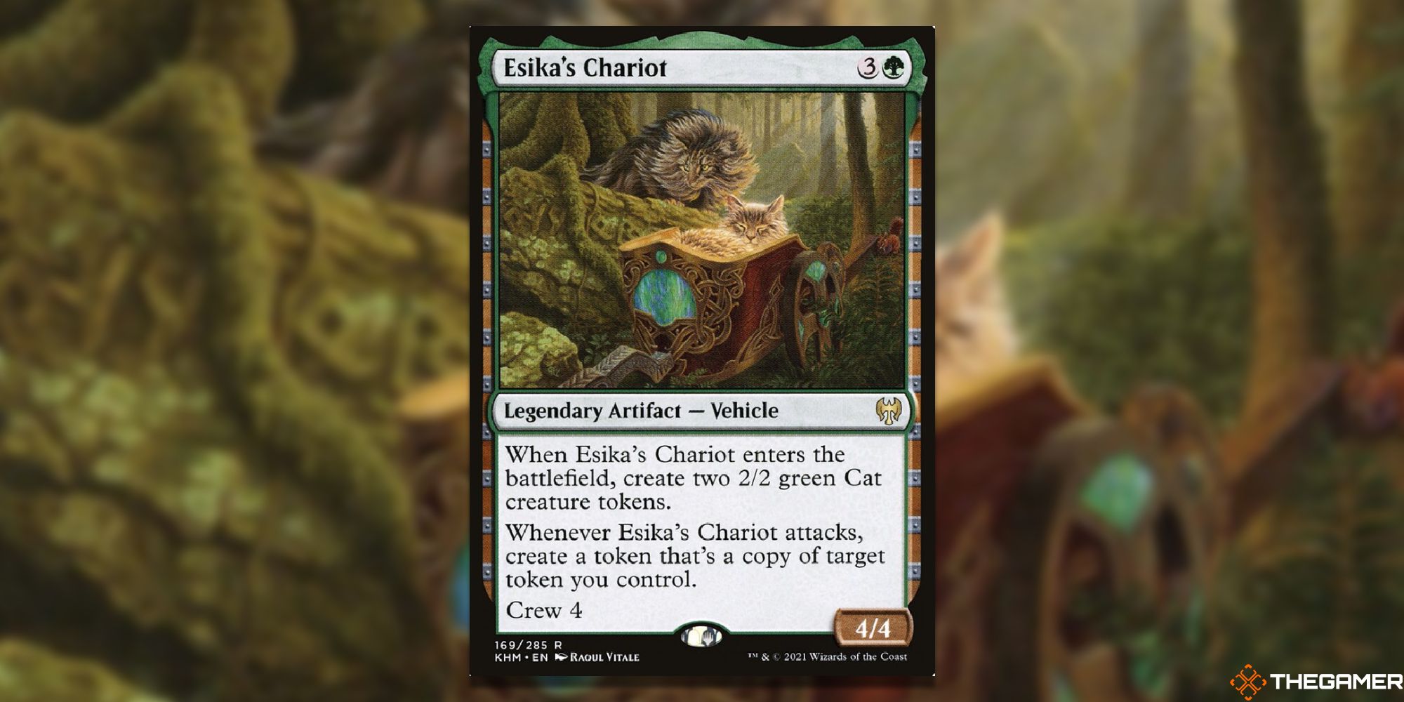 Magic: The Gathering Esika's Chariot full card with background