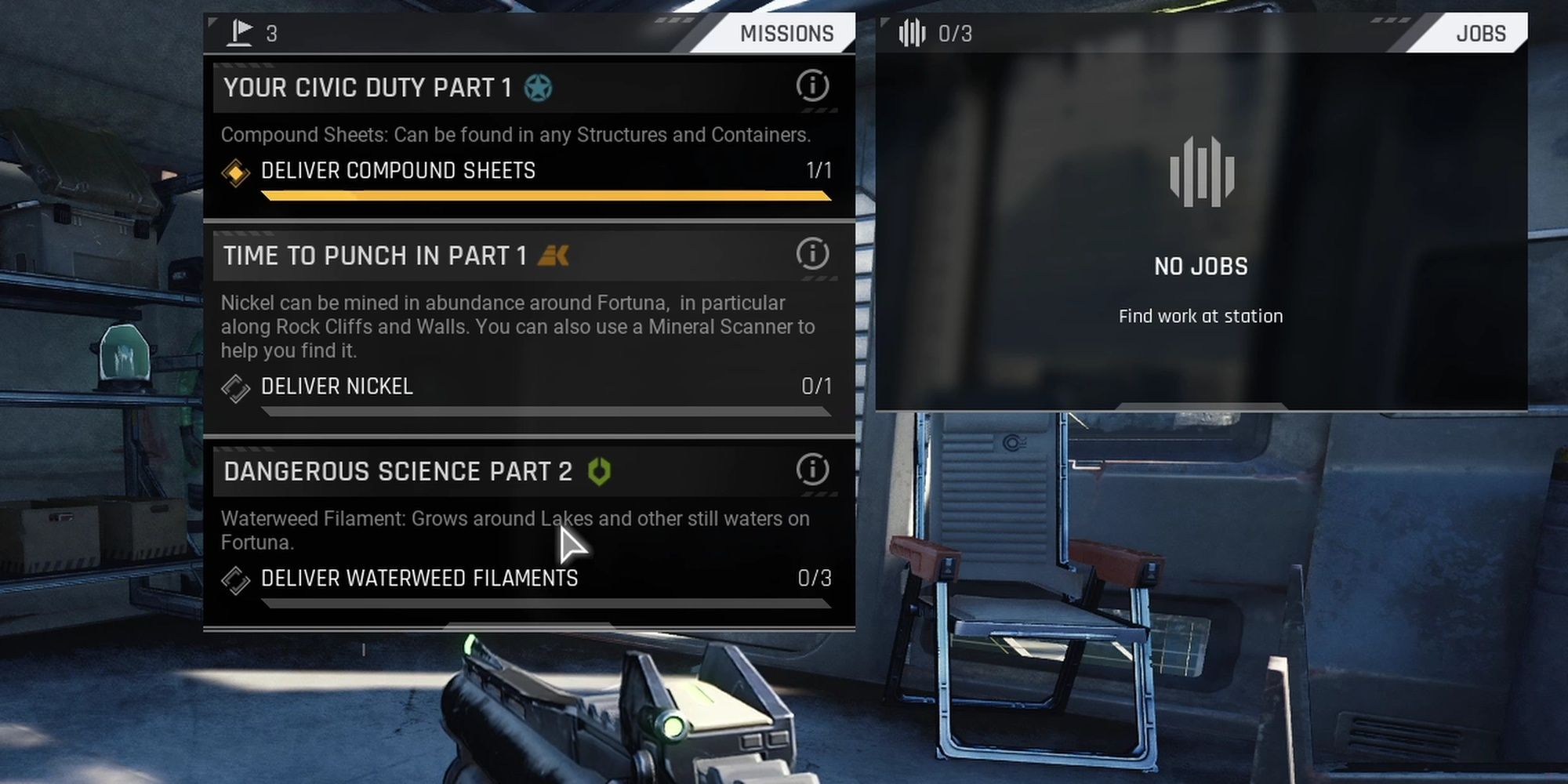 The Cycle: Frontier - Faction Missions Requests Shown Ingame