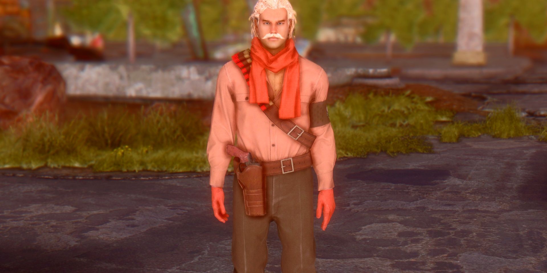 fallout new vegas revolver ocelot scarf holster belt