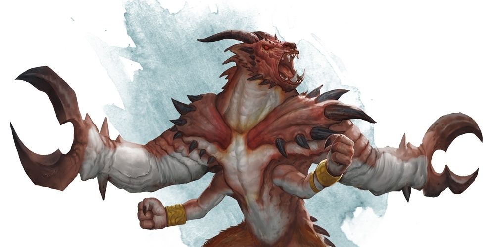 glabrezu crab demon four arms