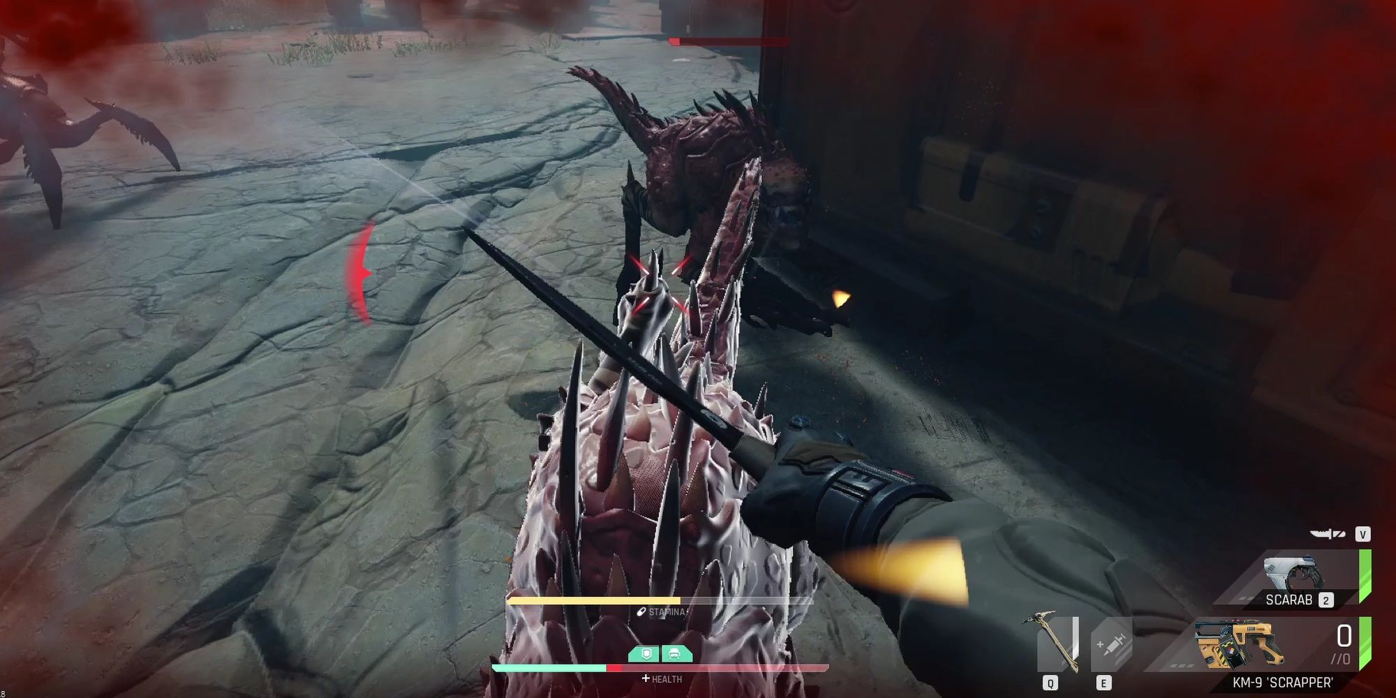 The Cycle: Frontier - Prospector Defending Themselves With Their Knife