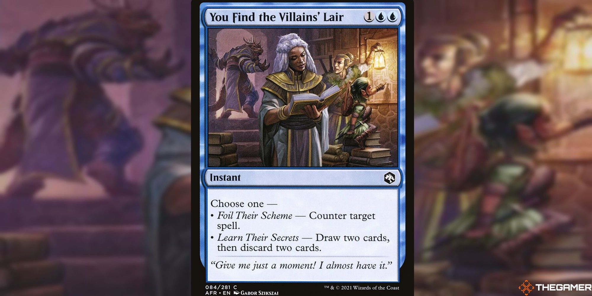 mtg You Find the Villains' Lair full card and art background
