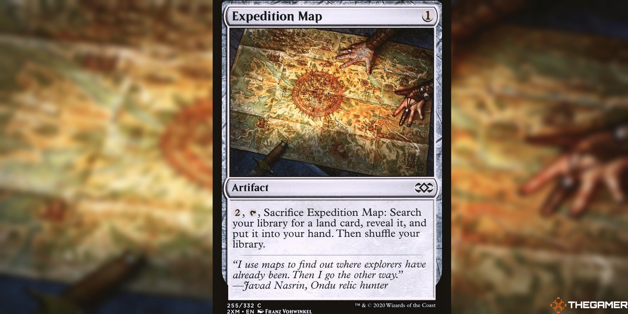 mtg expedition map full card and art background