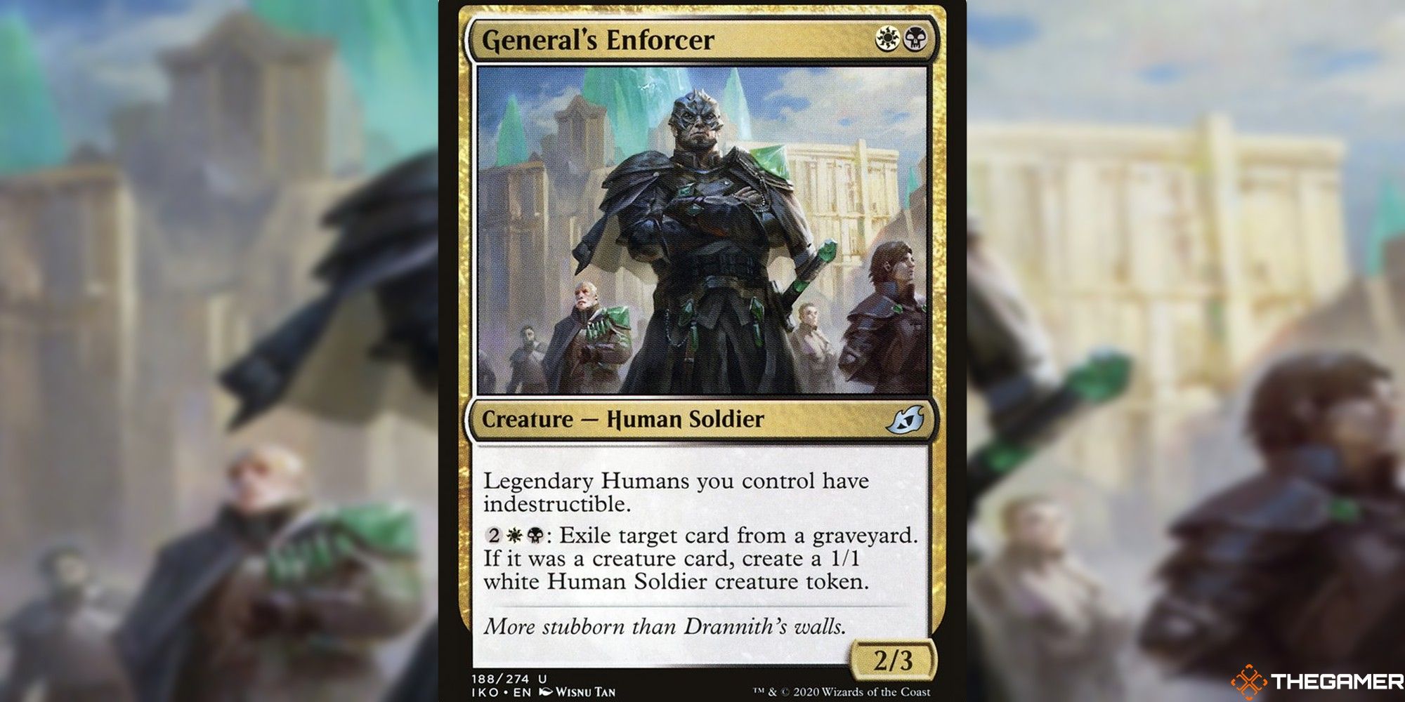 mtg general's enforcer full card and art background
