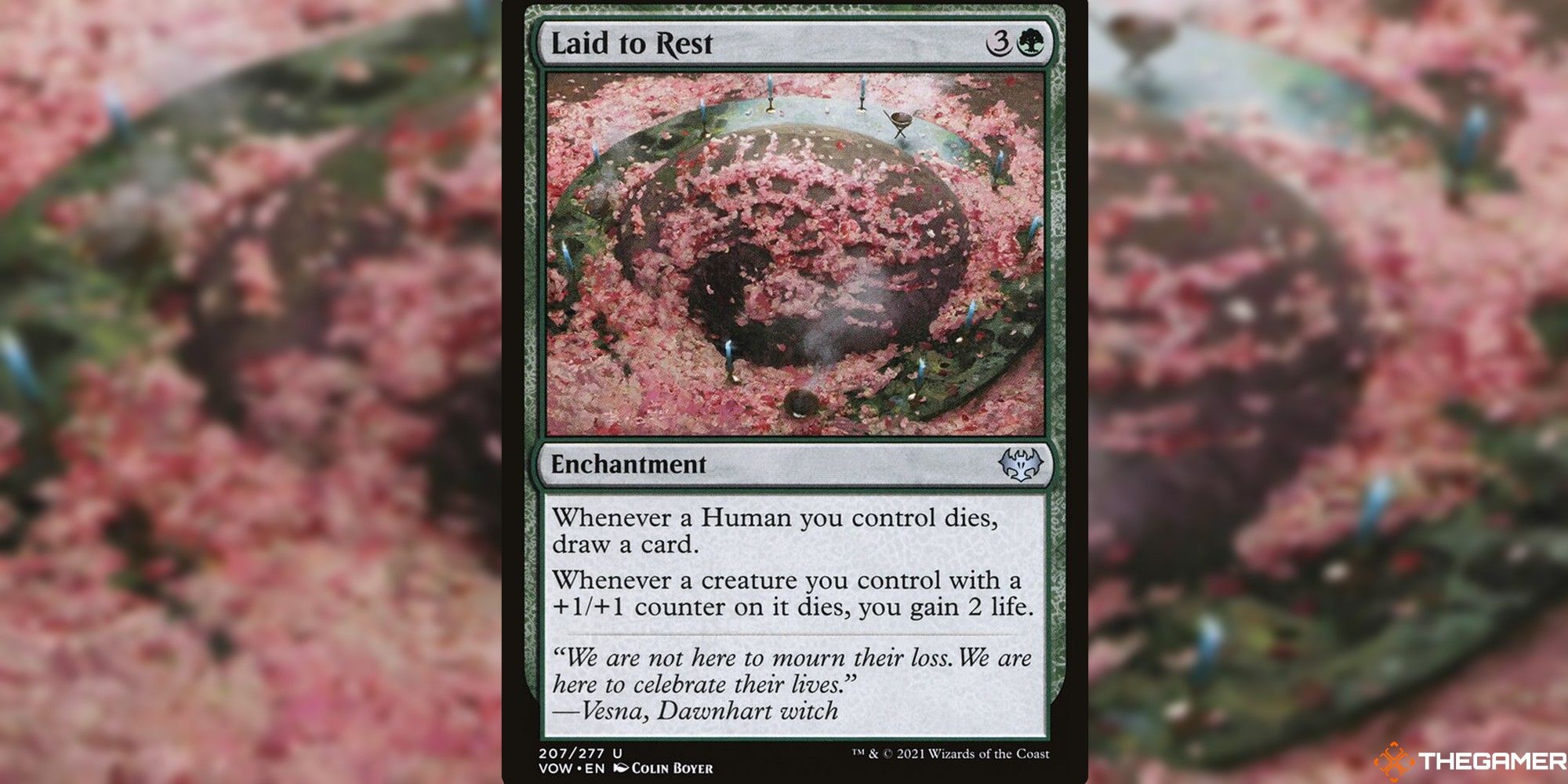 mtg laid to rest full card and art background