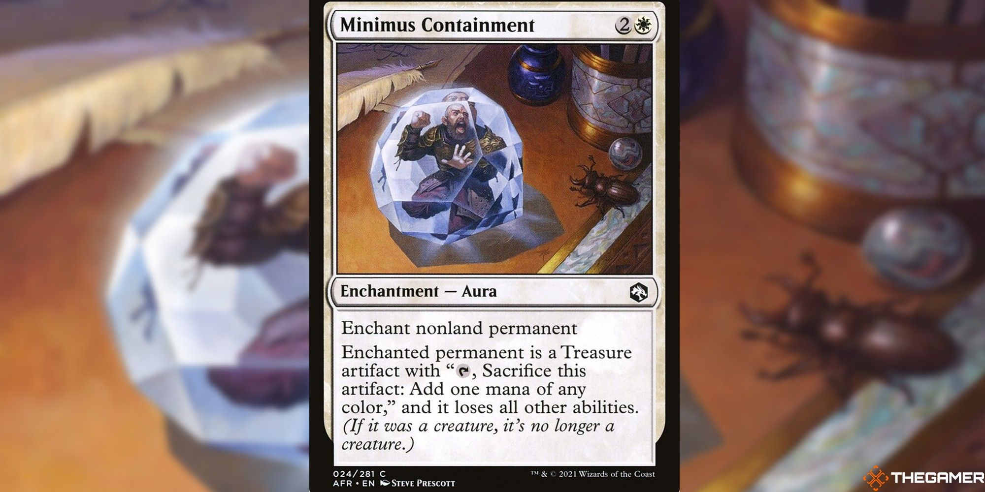 mtg minimus containment full card and art background