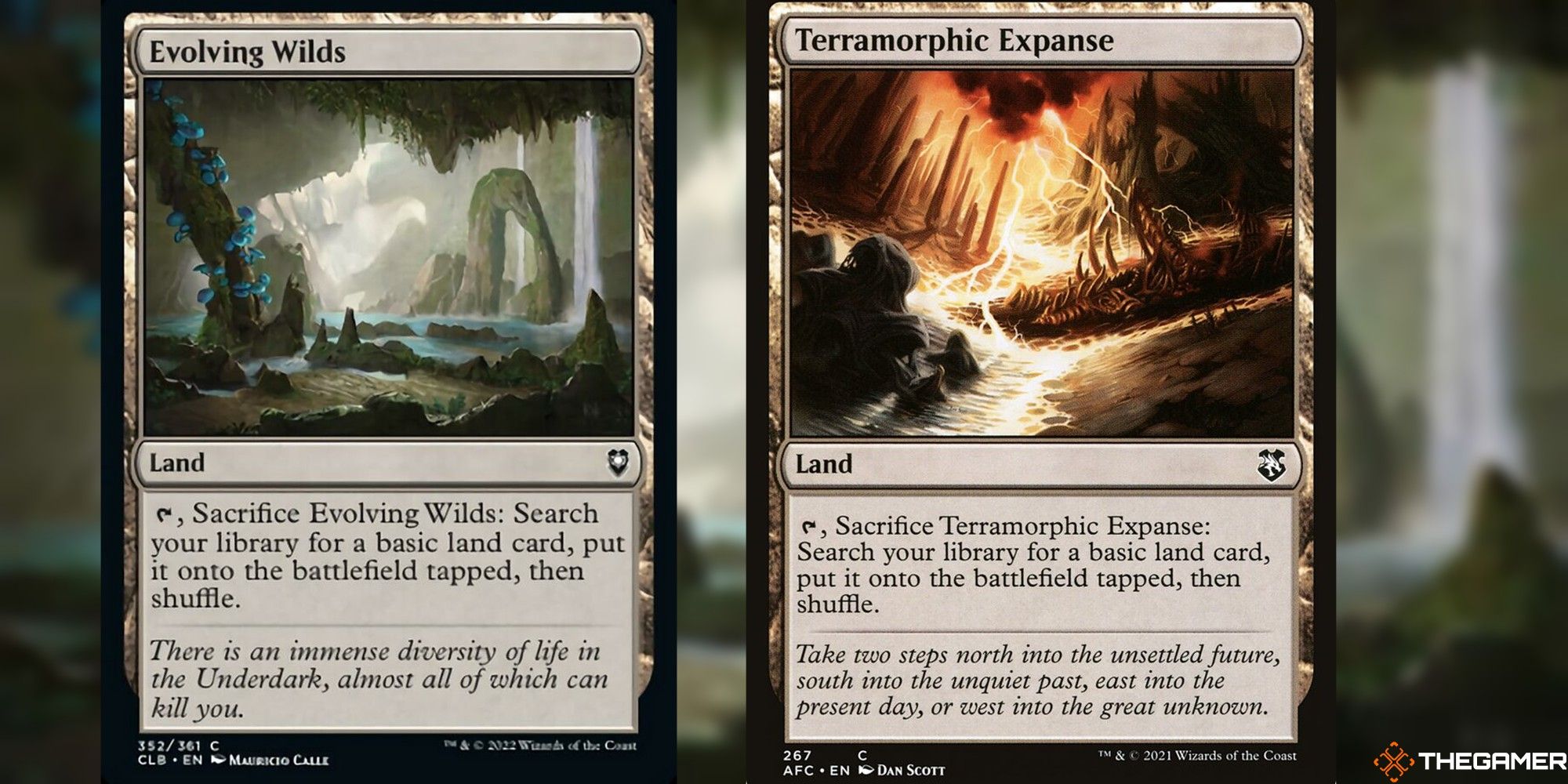 mtg Evolving Wilds and Terramorphic Expanse