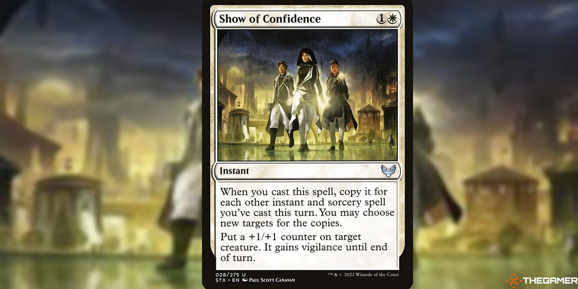 mtg show of confidence full card and art background