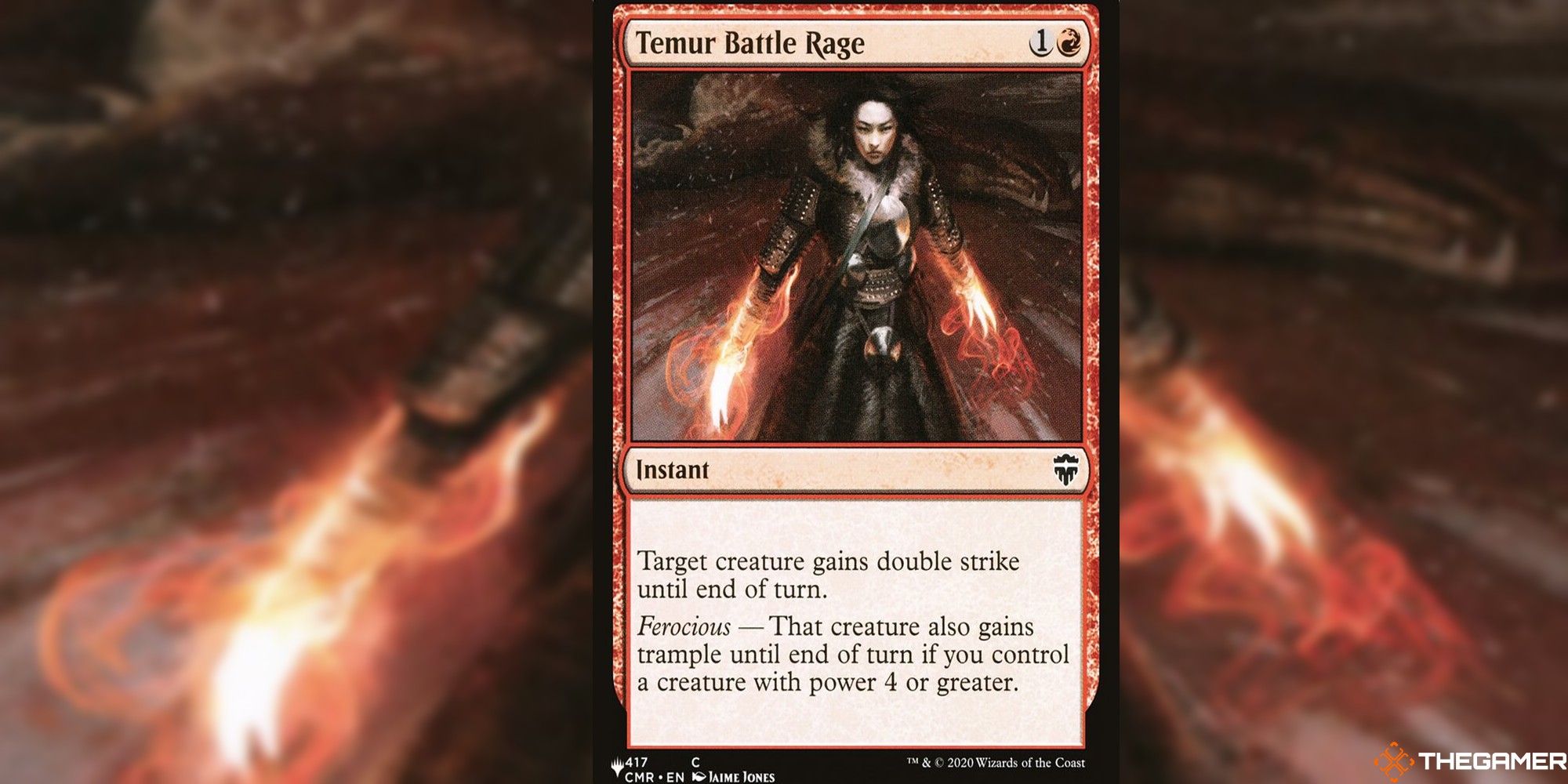 mtg temur battle rage full card and art background