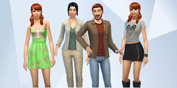 From left to right, Angela, Mary-Sue, Daniel, and Lilith Pleasant post for their Gallery photo