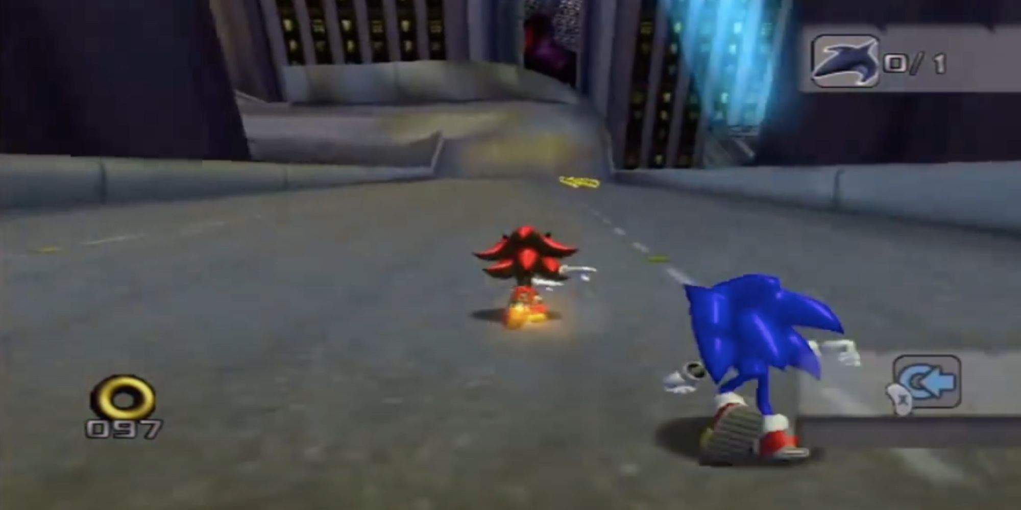 shadow running on a road in lethal highway