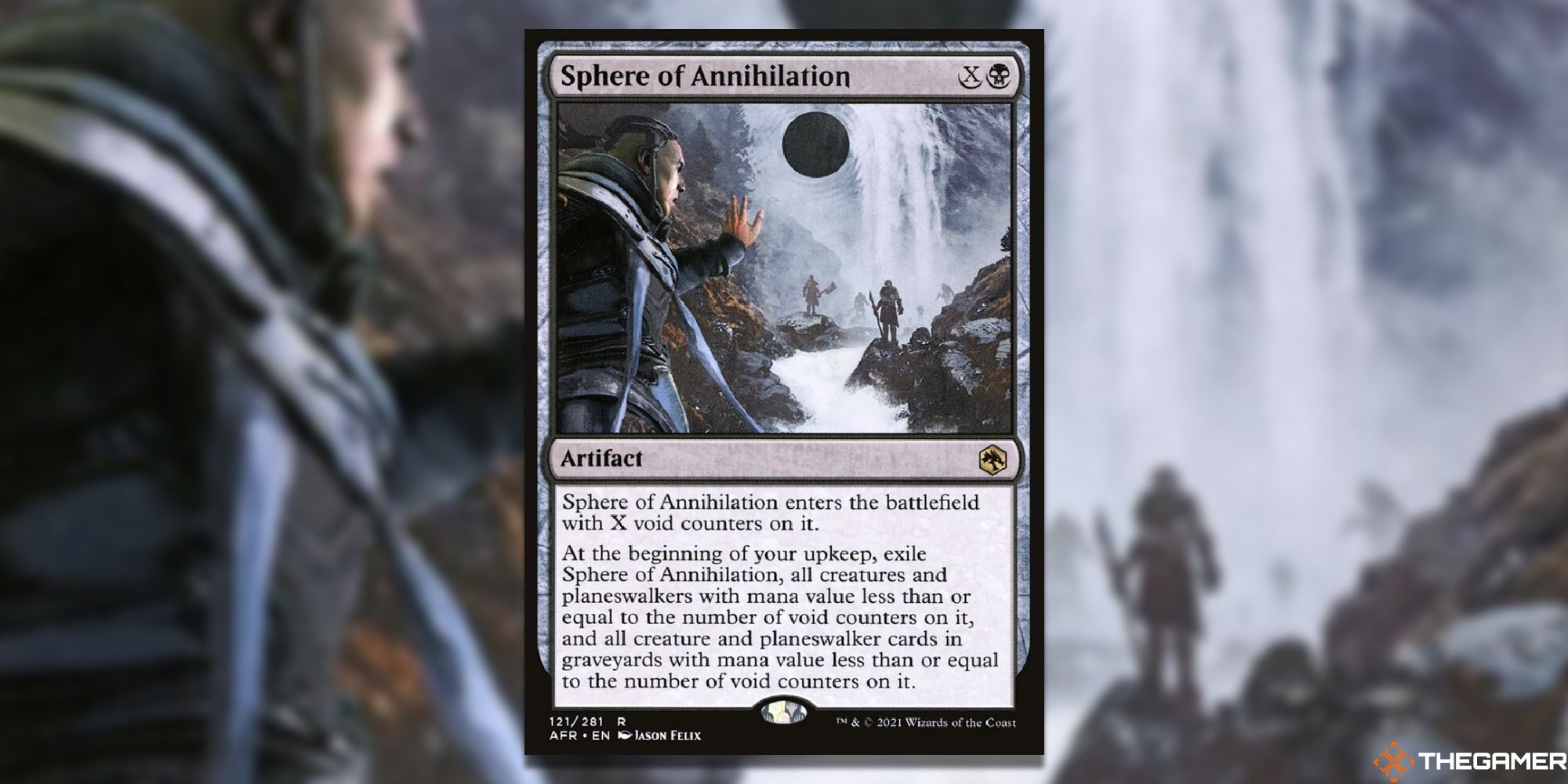 Magic: The Gathering Sphere of Annihilation full card with background
