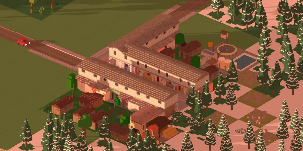 iron mine and housing
