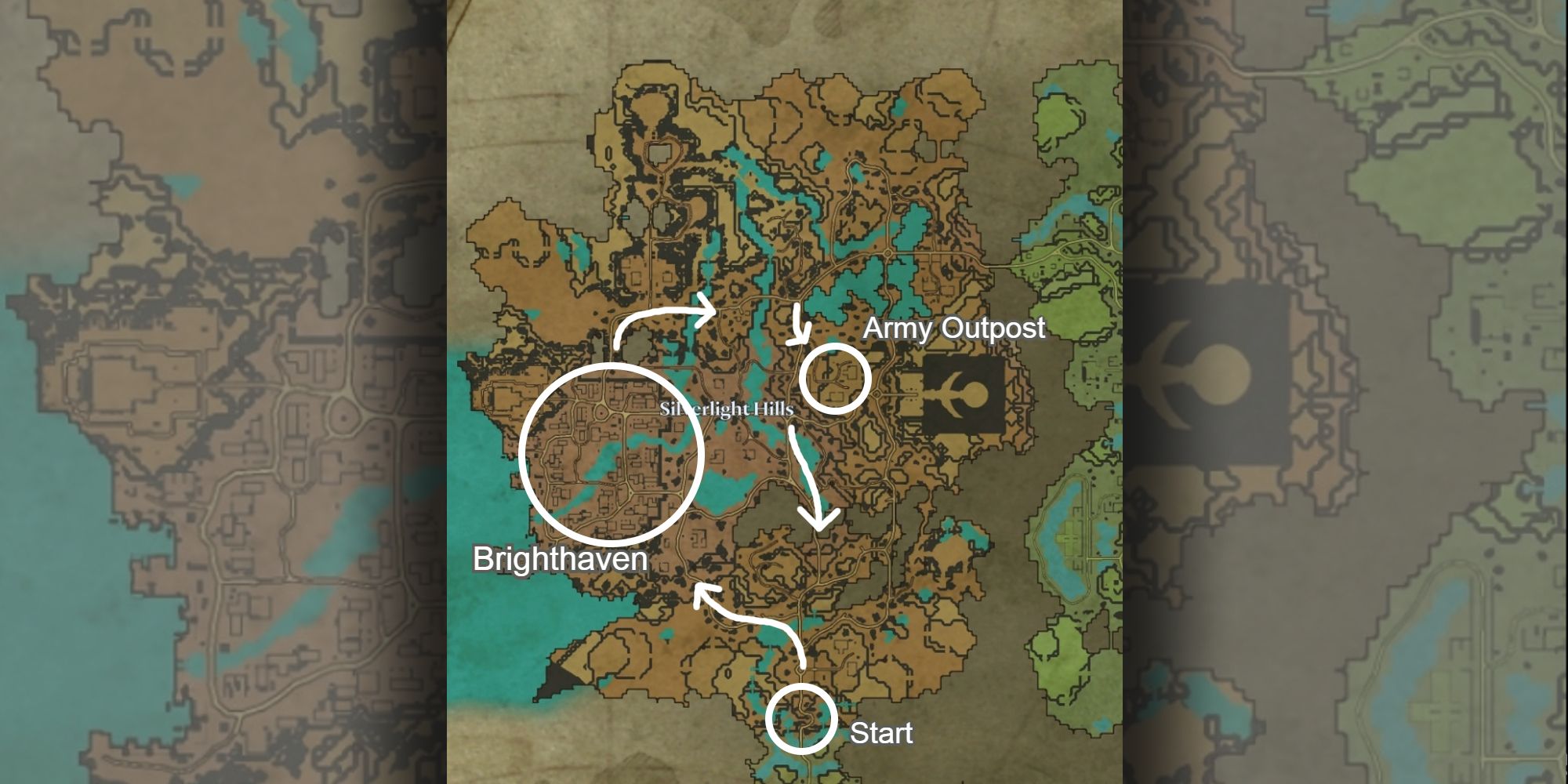 route to follow for farming schematics