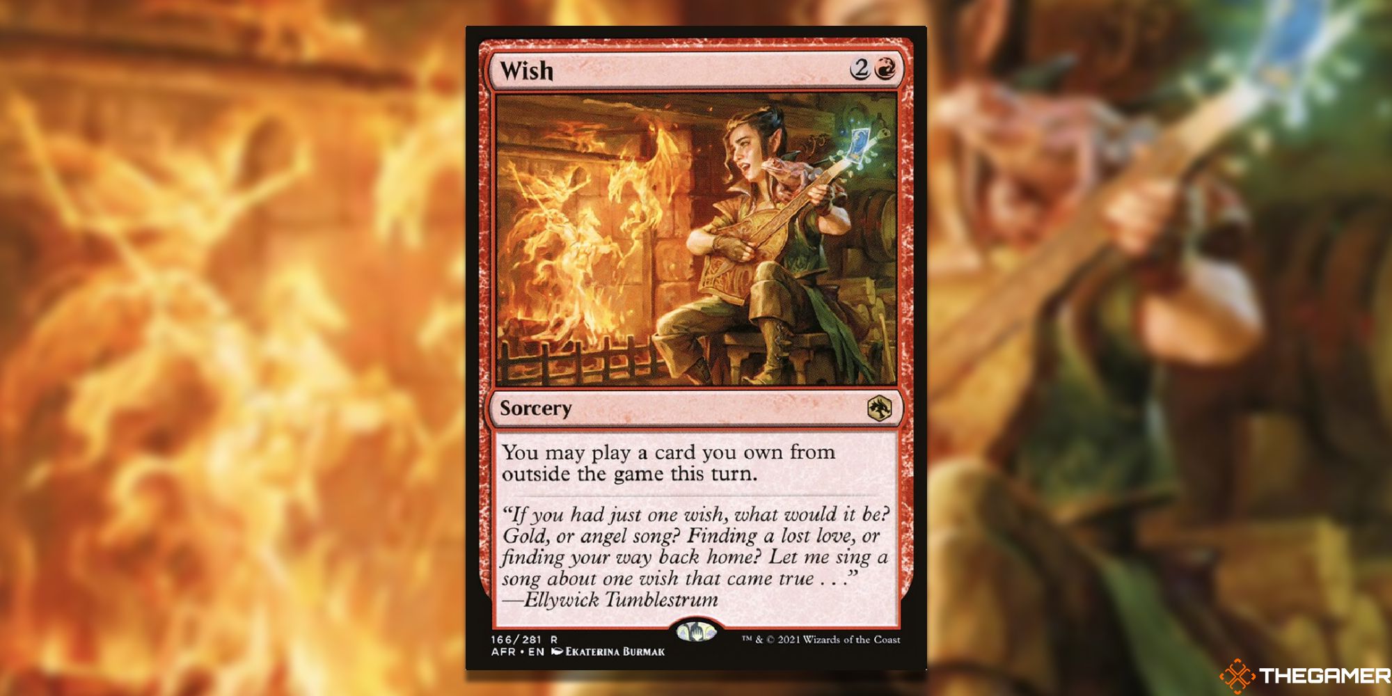 Magic: The Gathering Wish full card with background