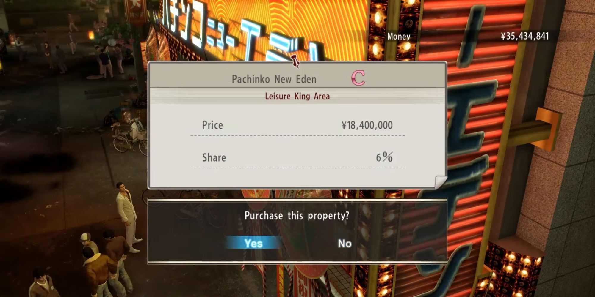 Kazuma purchases Pachinko New Eden with a six percent share