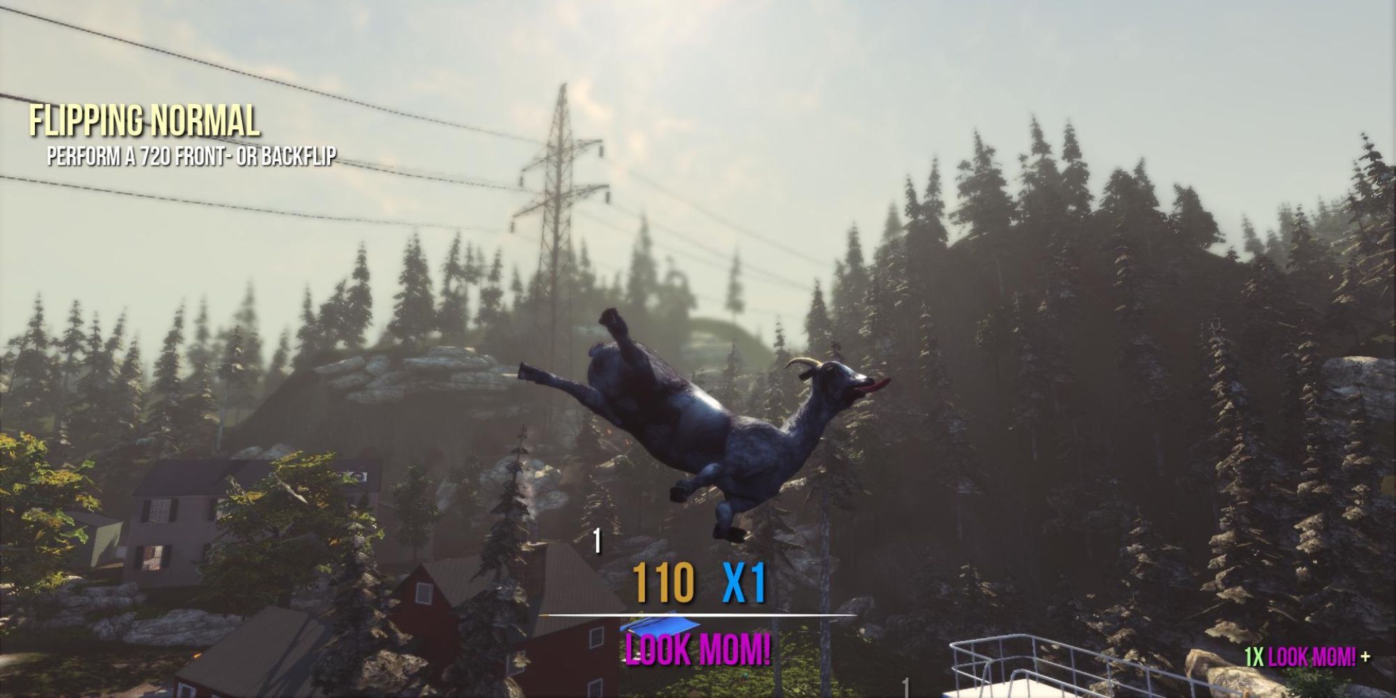 Pilgor does a flip in the air