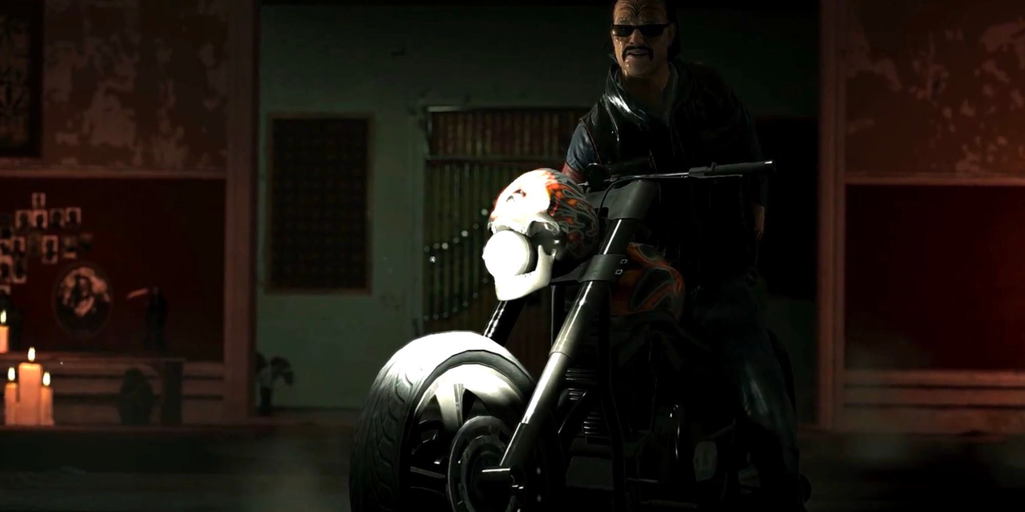 Ghost Recon Wildlands cutscene. Arturo Rey on a bike.