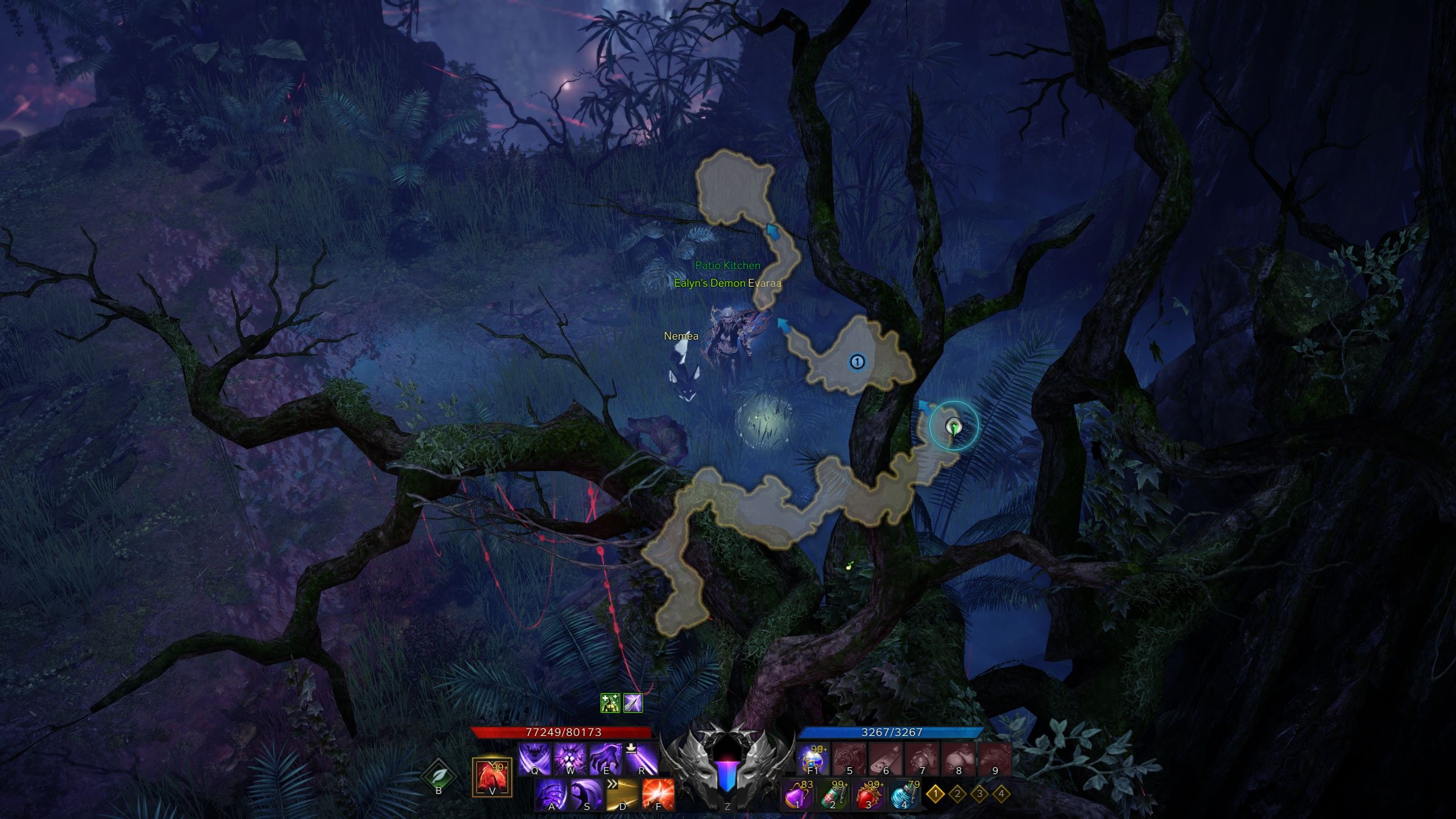 Anguished Isle Mokoko Seed 5 location with minimap open