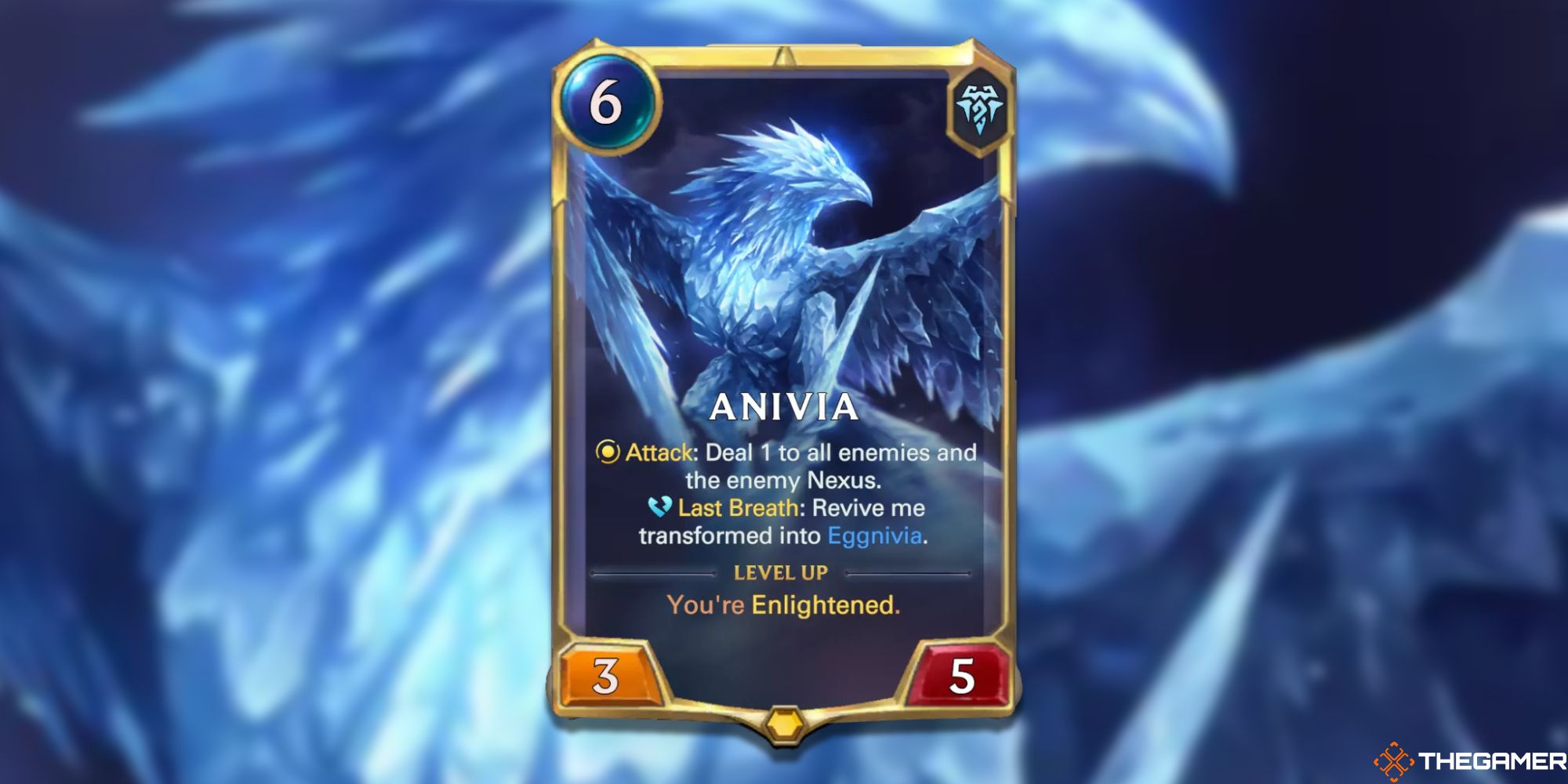 Legends of Runeterra Anivia rank one card 