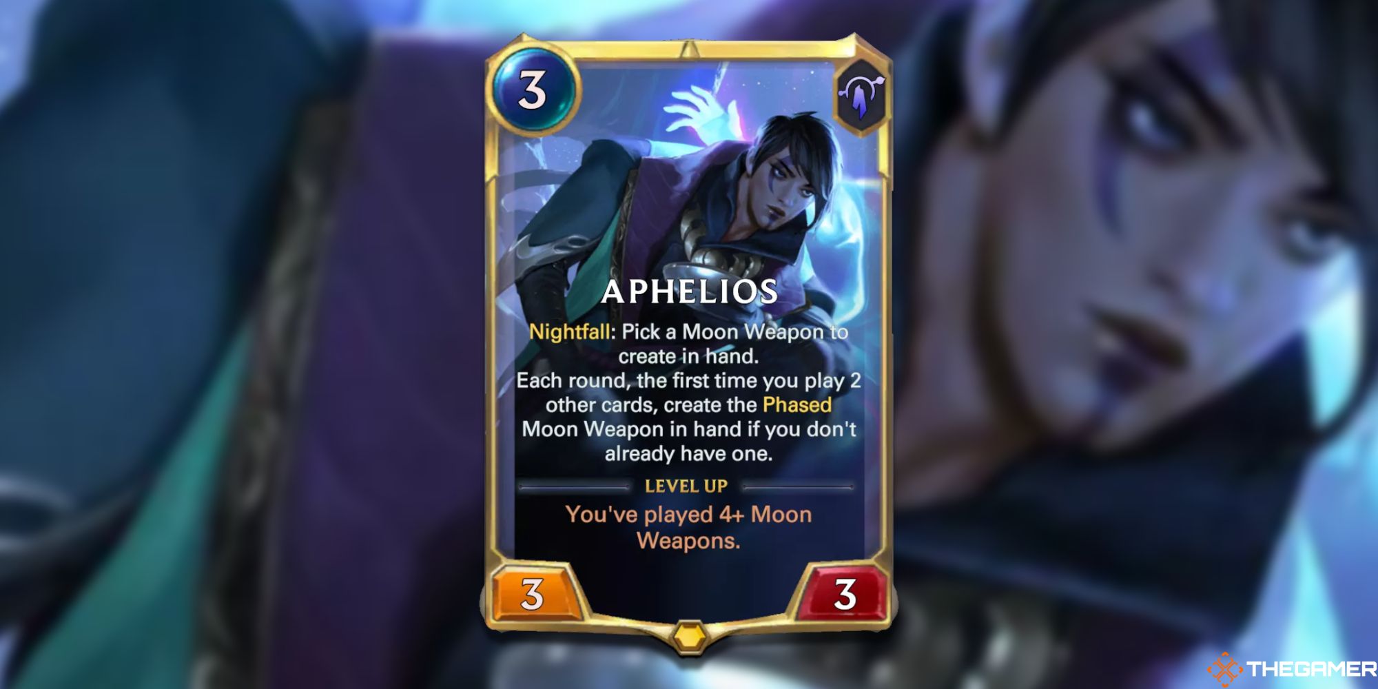 Legends of Runeterra Aphelios rank one card