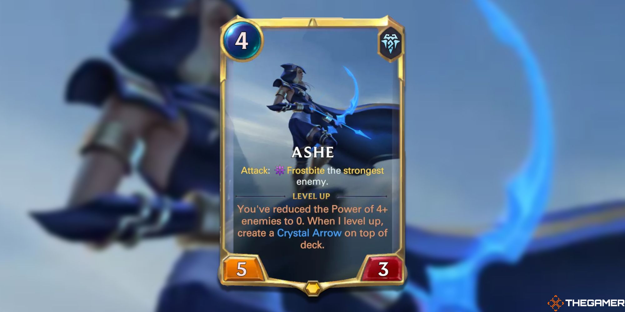 Legends of Runeterra Ashe rank one card 