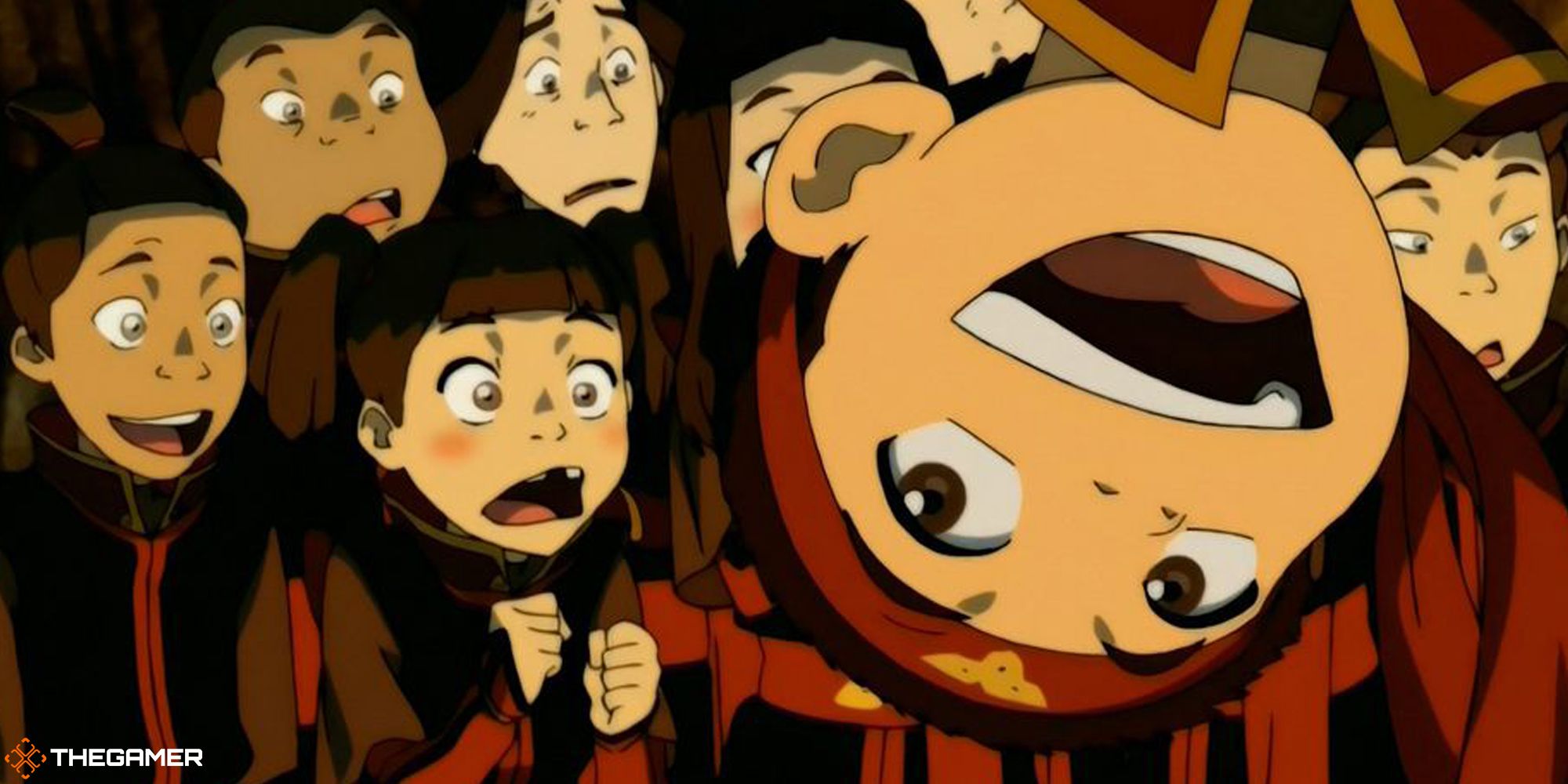 Avatar the Last Airbender - aang dancing for fire nation kids