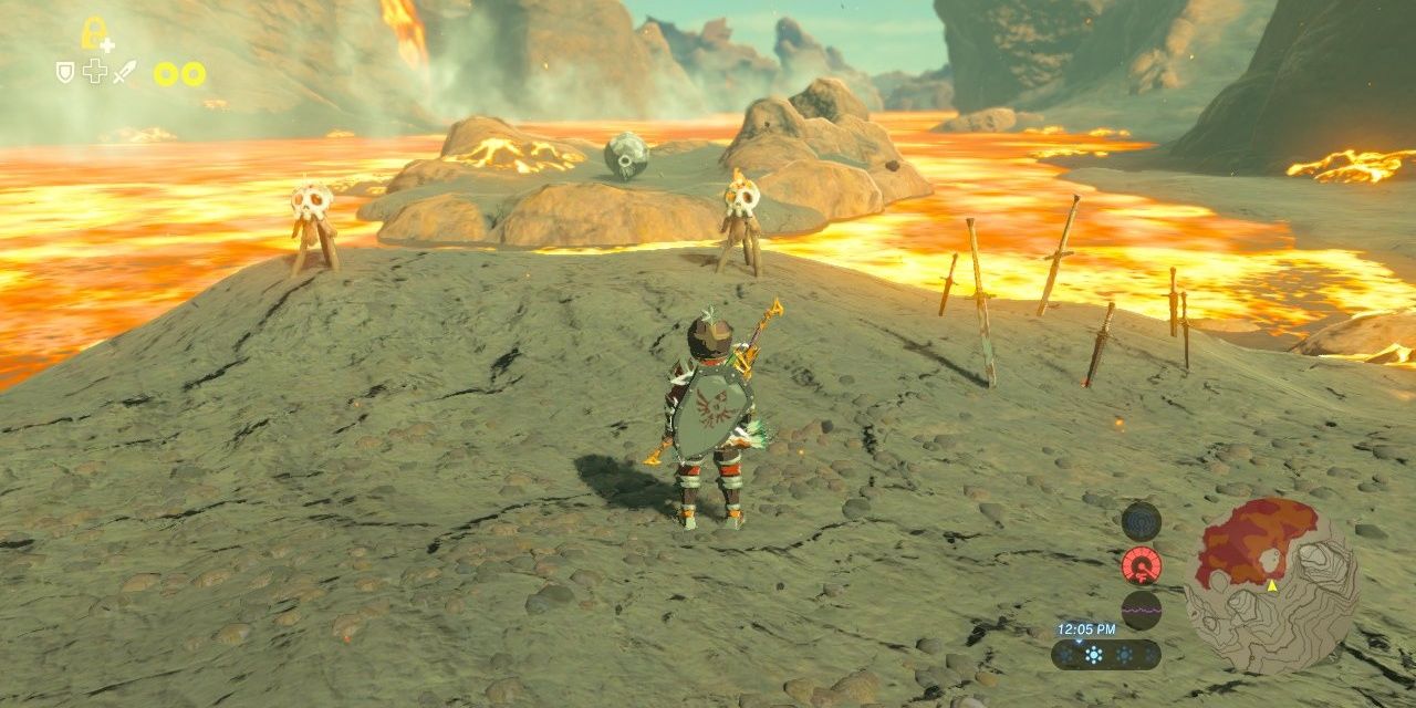 BOTW Rusty Weapon Cache and Octorok