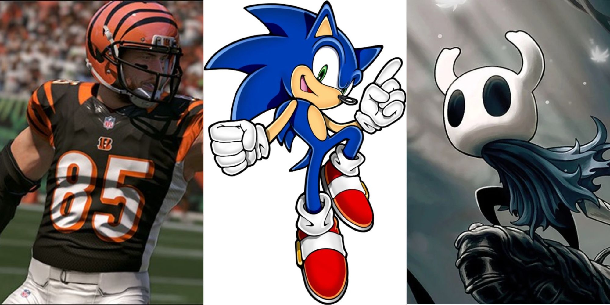 Madden Bengals football, Sonic art, Hollow Knight