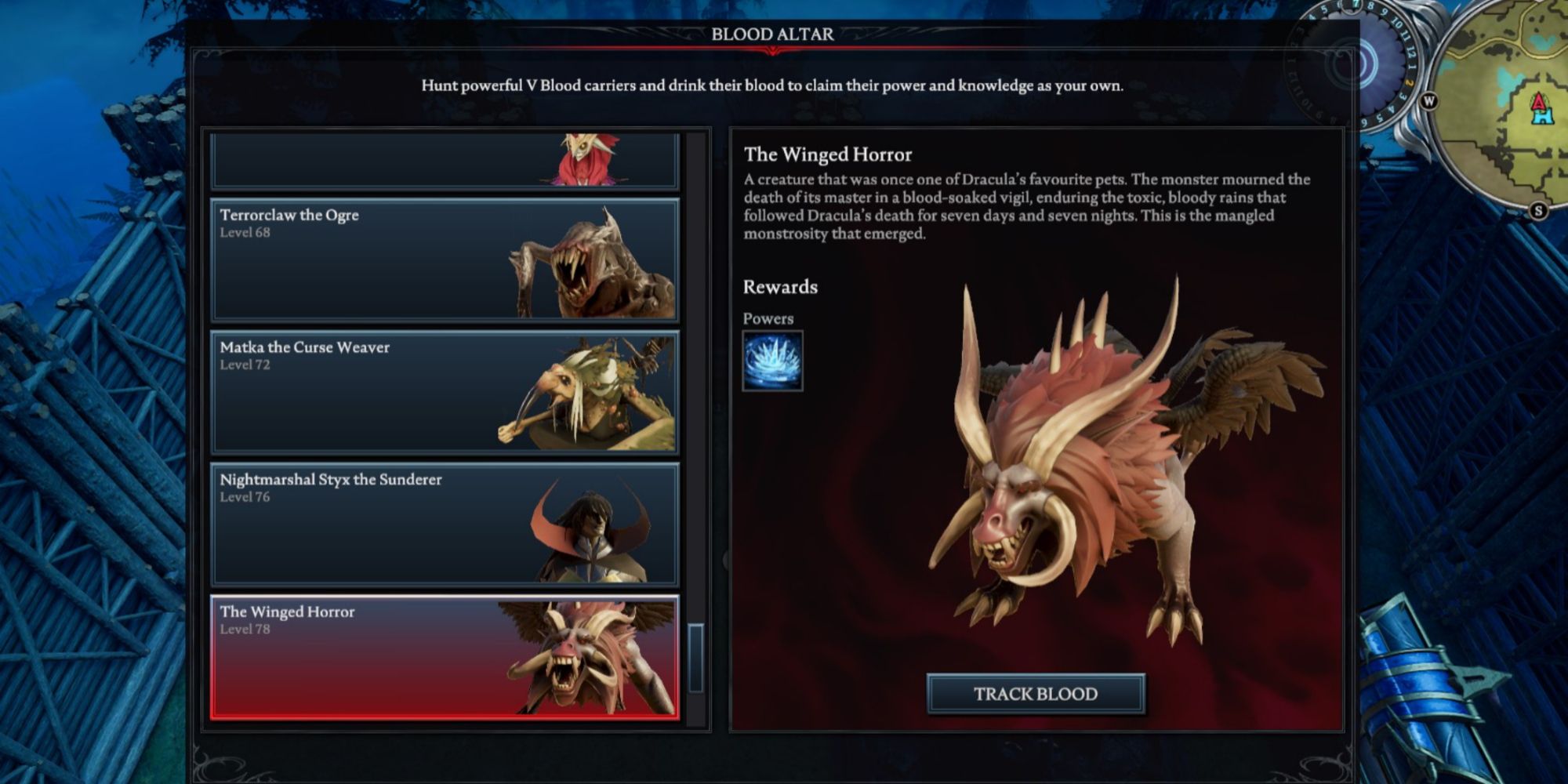V Rising The Winged Horror Blood Altar