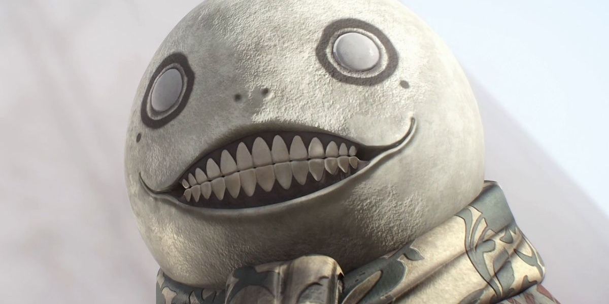 A close-up of Emil from Nier.