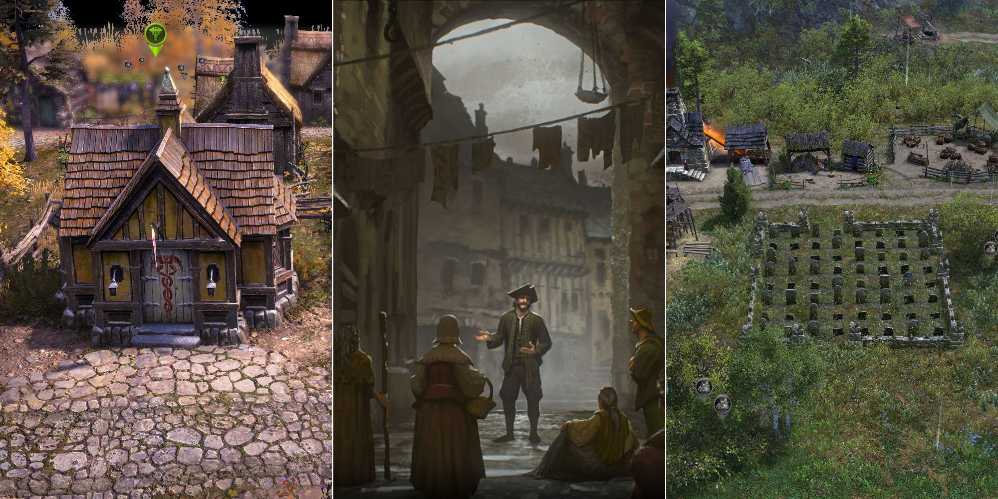 healer house graveyard opening sequence