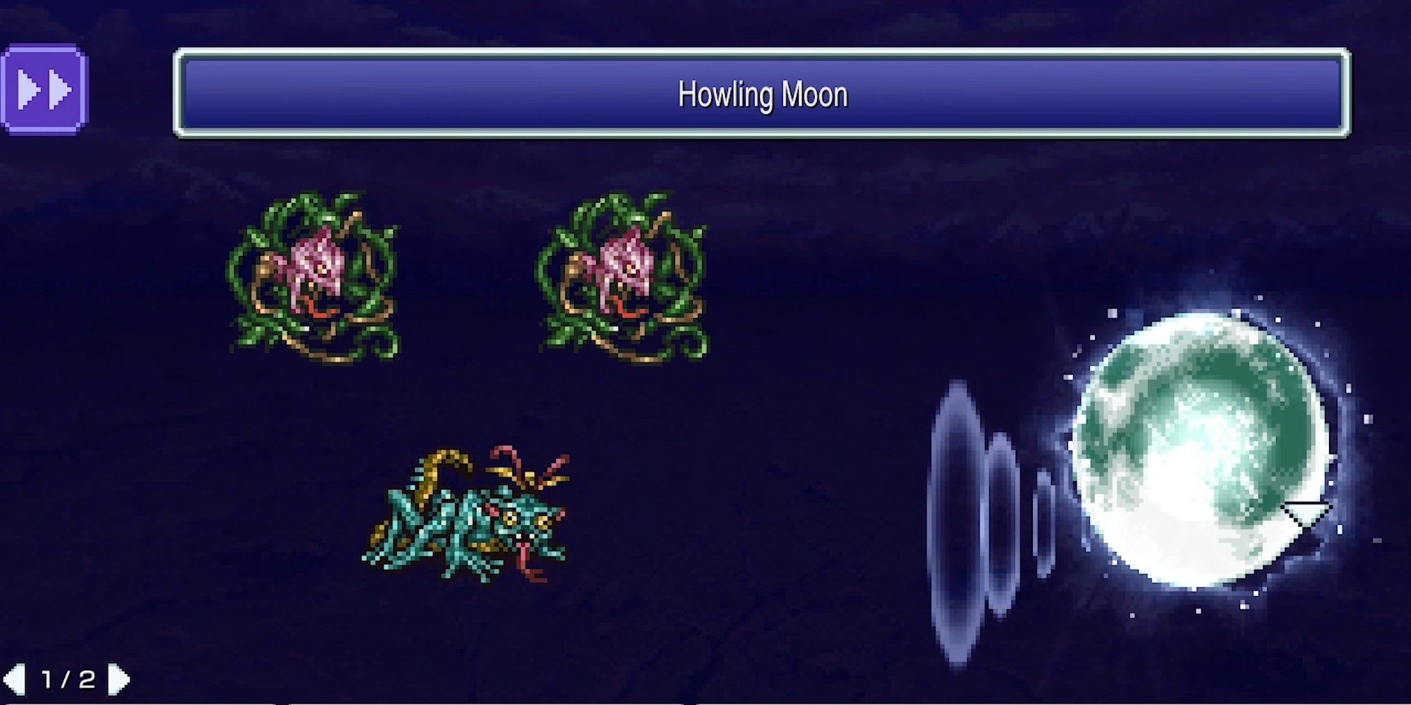 Fenrir turning into the literal moon instead of howling at it