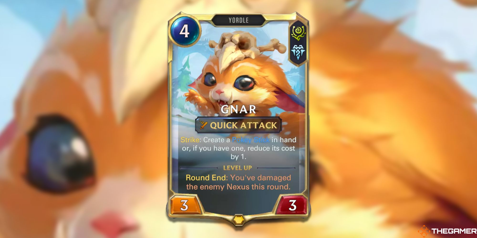 Legends of Runeterra Gnar rank one card 