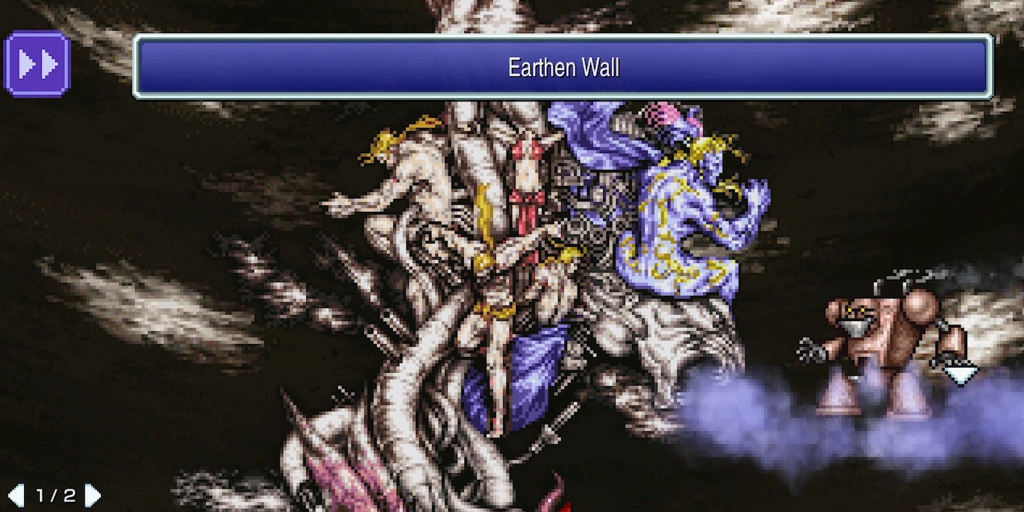 Golem standing in front of Kefka...menacingly